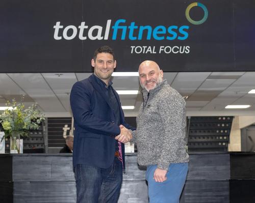 Ian Twitchen (left) of Total Fitness with Ben Hattersley from Life Fitness 