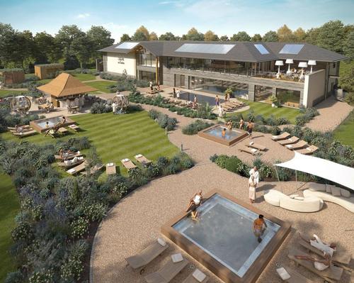 The multisensory wellness garden is designed to extend the spa experience outside 