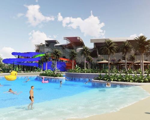 A rendering of the proposed Zagame's Wild Water Park in Melbourne