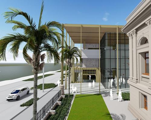 The new Rockhampton Art Gallery will be built next to the heritage-listed Customs House, on the right of this picture