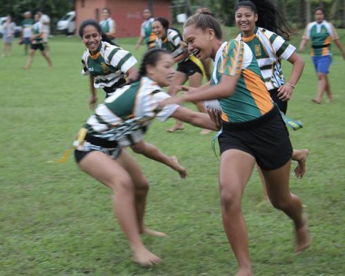 Girls in the Cook Islands participating in the QuickRip programme