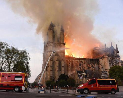 The 850-year-old Gothic building caught fire on Monday (15 April) and its spire and roof were badly damaged as a result