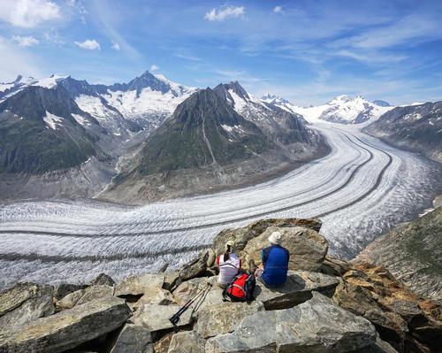 The Grosser Aletschgletscher in the Swiss Alps is one of many glaciers under threat worldwide