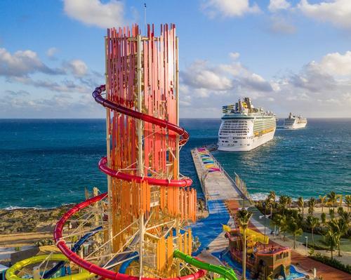 Perfect Day at CocoCay is anchored by North America’s tallest waterslide