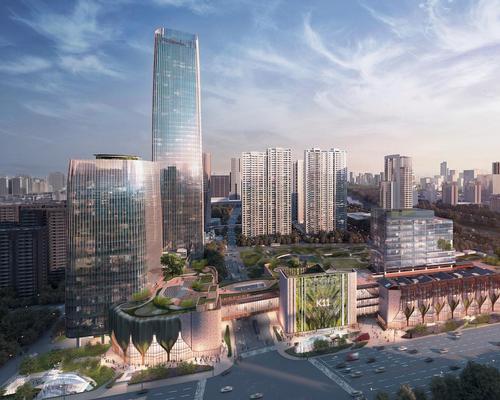 The area is designed to be a new green landmark for the city with Ningbo New World Plaza designed as an eco-friendly environment with key sustainable concepts