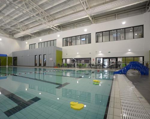 A UK first – swimming pool built inside a sports hall