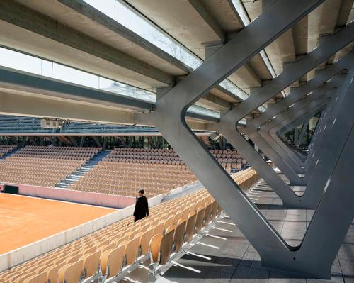 The stadium is situated amidst the 120-year-old Serres d'Auteuil botanical gardens.