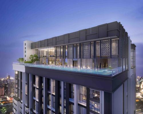 On-site amenities will include a fitness centre, an infinity pool, a garden, and multiple bars
