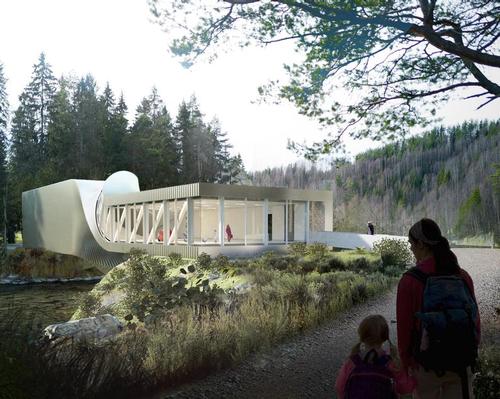  Bjarke Ingels' twisting museum bridge in Norway readies for September opening