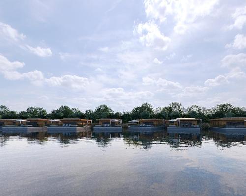 ‘Peninsula of tranquility’: Baca Architects to design spa and hotel with floating lodges in new UK eco resort 