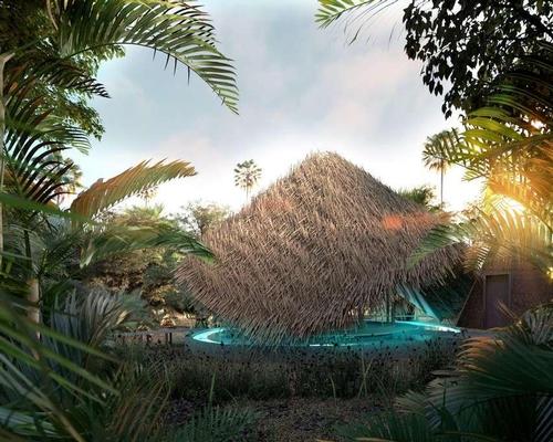 The spa at Jao is tucked in amongst the palms for privacy, and is surrounded by water to provide a calming and tranquil atmosphere