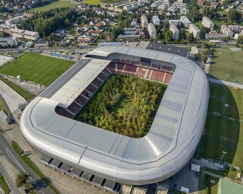 Austrian stadium transformed into a 