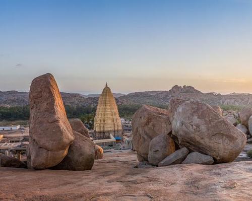 The Unesco World Heritage Site of Hampi, south India, is dotted with ruined temples