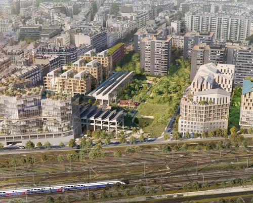 The development will be built on the site of a former rail depot in Paris, France