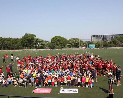 In Japan alone more than 769,000 schoolchildren have been introduced to tag rugby