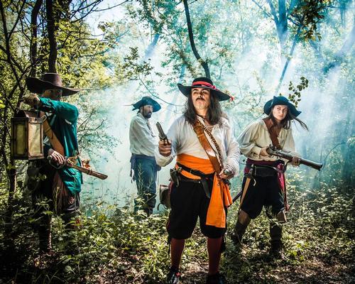 Rather than utilise technologies to create a themed experience in a single location, The Pirates Experience is a 'real-life' day and night adventure