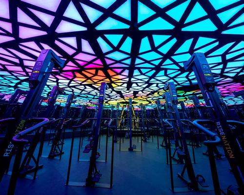 Cactus uses immersive lighting gym installations to boost workout performance