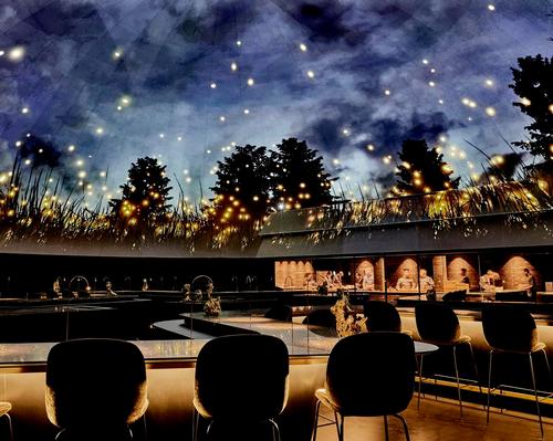 Alchemist restaurant Copenhagen by Studio Duncalf has digital ceiling to create immersive experiences for diners