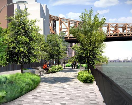 Pier 55 and East Midtown Greenway updates continue Manhattan Waterfront Greenway development