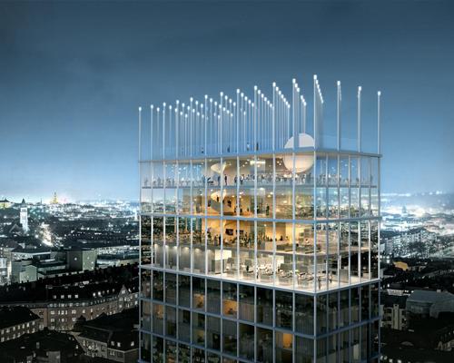 Tham & Videgård's +One Tower looks almost matchstick-built