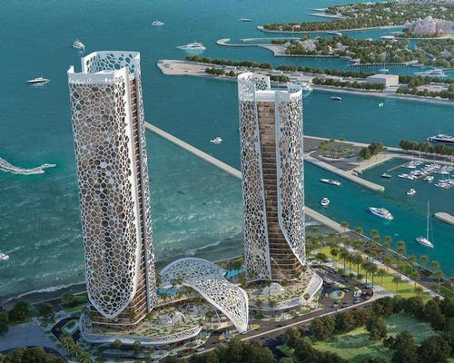 Rosewood Doha towers based on underwater forms and coral formations
