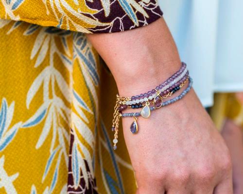Mala + Mantra collection inspired by birthstone traditions