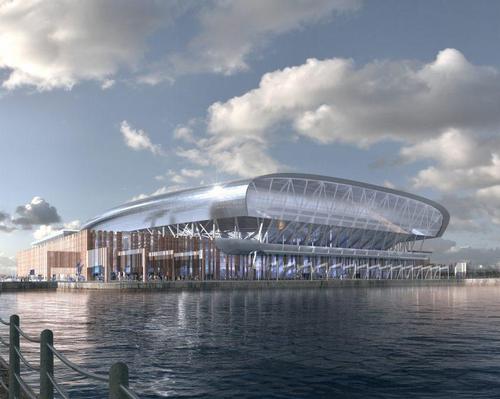 The design of the stadium is inspired by the historic maritime and warehouse buildings nearby