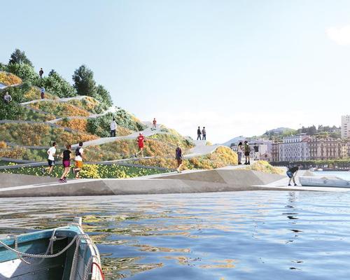 New public spaces will include a floating garden island connected by a new water navigation system
