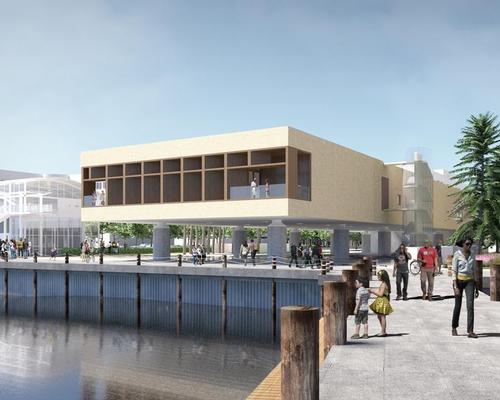 Construction of the International African American Museum is underway at Gadsden’s Wharf