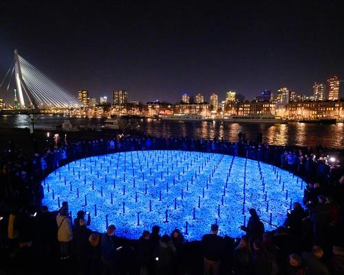 Studio Roosegaarde create glowing stone Holocaust memorial