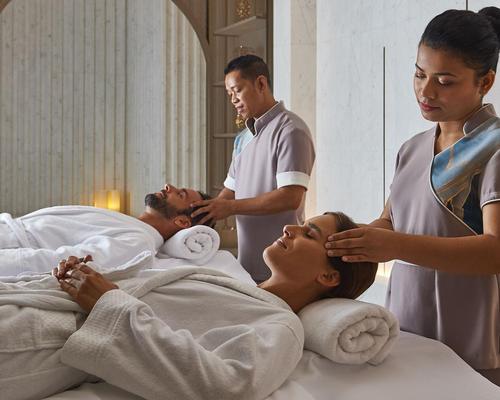 The 1,200sq m spa features ten treatment rooms and a VIP double suite with a Hammam
