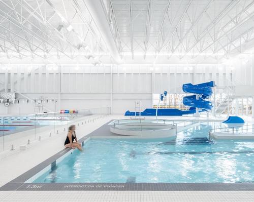 The facility houses a semi-Olympic size pool, a recreational pool and a children's wading pool
