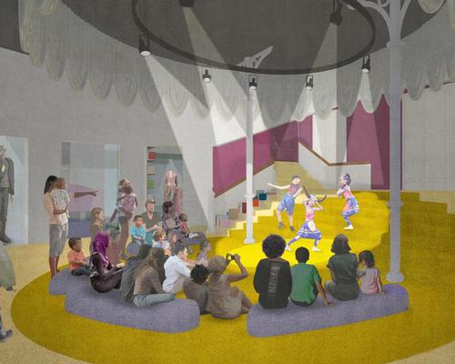 The new plans for the museum include performance spaces for children to express themselves