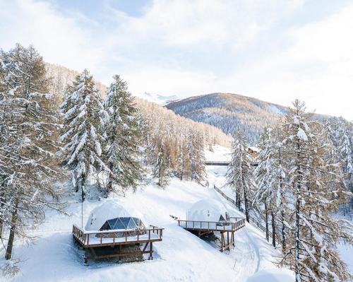 FUGU adds bubble accommodation village to ski resort hotel