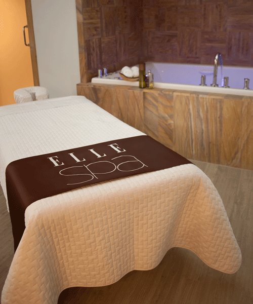 A treatment room at the Elle-branded spa
