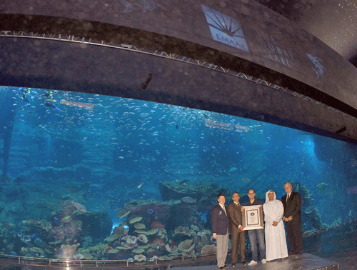 Record-breaking Dubai aquarium opens tomorrow