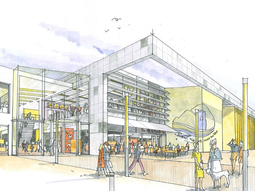 The entrance to the proposed new Afan Lido facility
