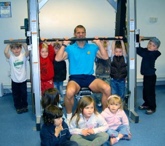 Nursery children get active