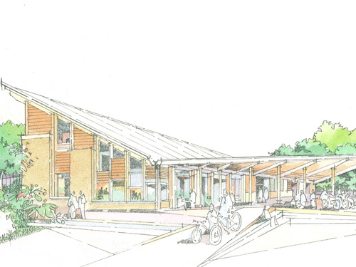 Proposed facilities at the new National Forest Cycle Centre