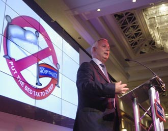 Hundreds of guests sign in opposition to the ‘Bed Tax’ at 2006 Annual Luncheon