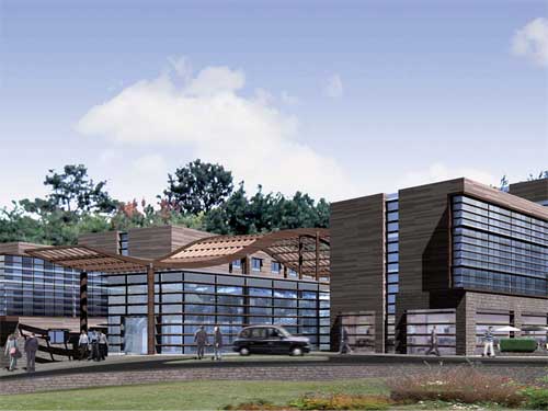 The eco-friendly hotel will feature a gym, a restaurant and a bar
