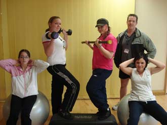Young people aim for awards through fitness