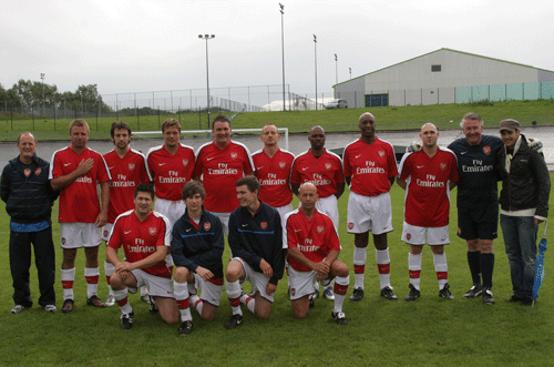 Gosling park hosts charity Arsenal veteran football match