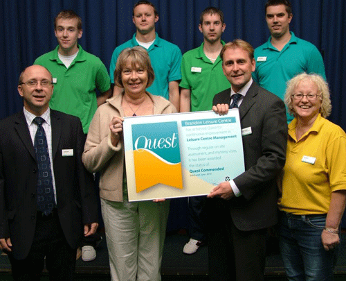 Brandon Leisure Centre commended by Quest