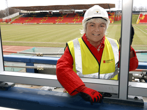 Work on the two-storey extension at the stadium has been completed