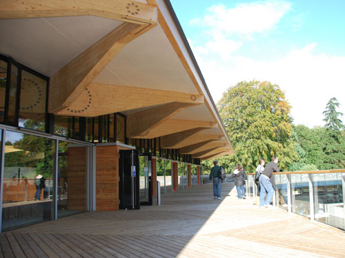 The John Hope Gateway visitor centre at the Royal Botanic Garden Edinburgh