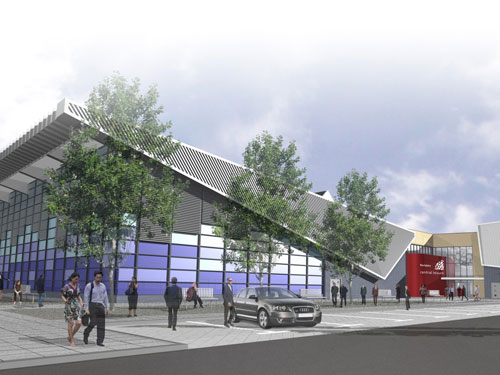 The proposed new leisure centre for Rochdale