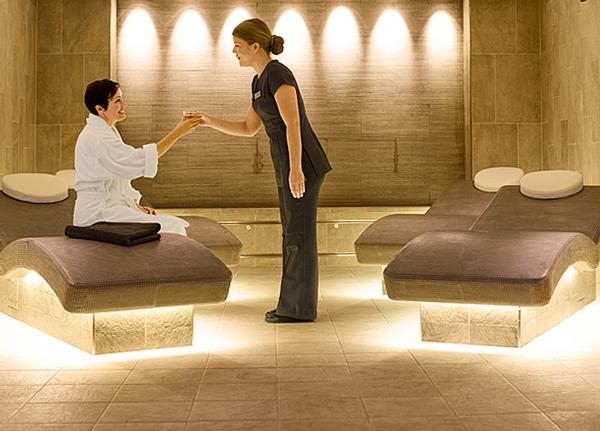 The spa has a modern, Scandinavian design