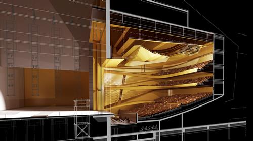 The opera hall will have a capacity for 1,600 people / GMP