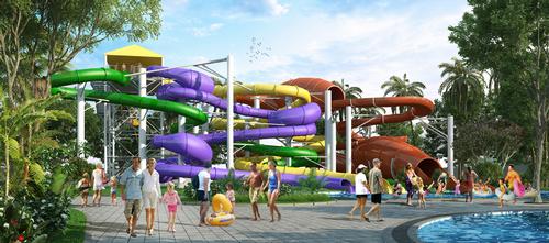 The new development is the largest waterpark in Indonesia / Sinar Mas